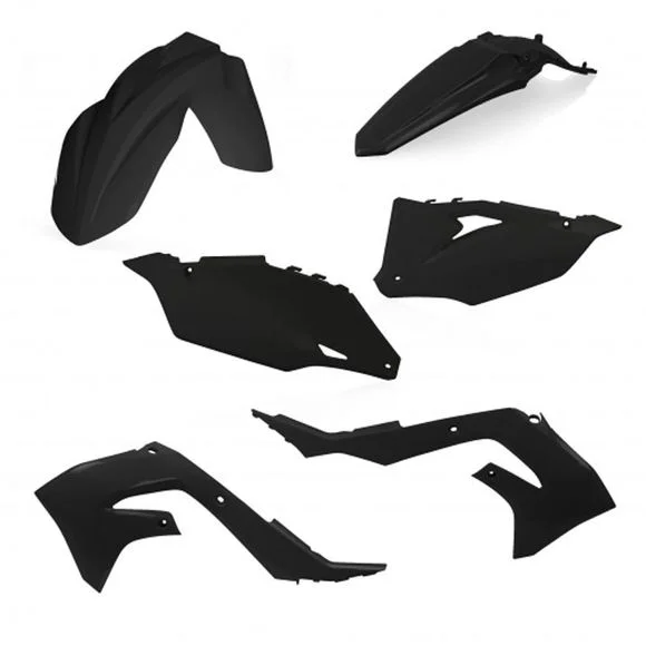 Kit plastiques Acerbis COULEUR NOIR – Noir Ref : AE2620 / 0023648.090