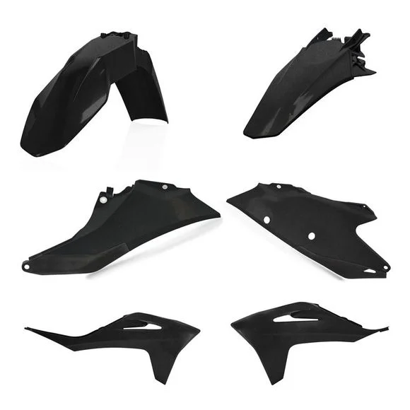 Kit plastiques Acerbis couleur noir métallique – Noir Ref : AE3578 / 0024630.092