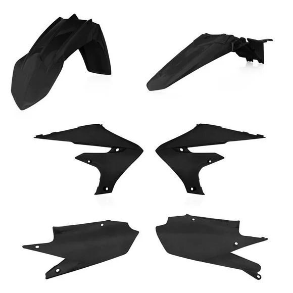 Kit plastiques Acerbis COULEUR NOIR METALLIQUE Ref : AE3542 / 0022961.092