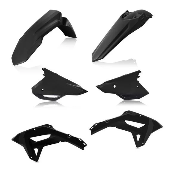 Kit plastiques Acerbis couleur noir Ref : AE3438 / 0024581.090