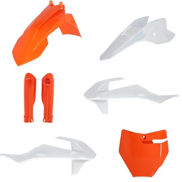 Kit plastiques Acerbis Full – Orange / Blanc Ref : AE6033