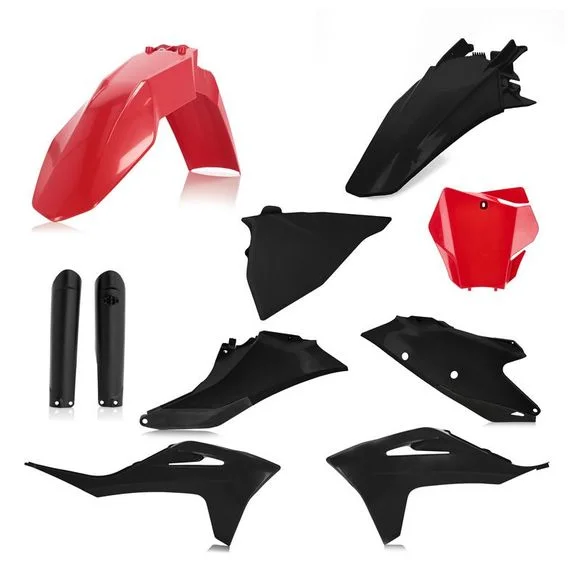 Kit plastiques Acerbis FULL KIT ROUGE/NOIR – Rouge / Noir Ref : AE3569 / 0024631.349