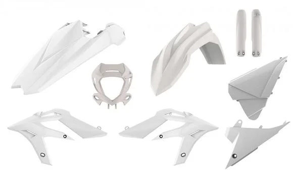 Kit plastiques Polisport blanc Ref : PLS00694A / 1096265003