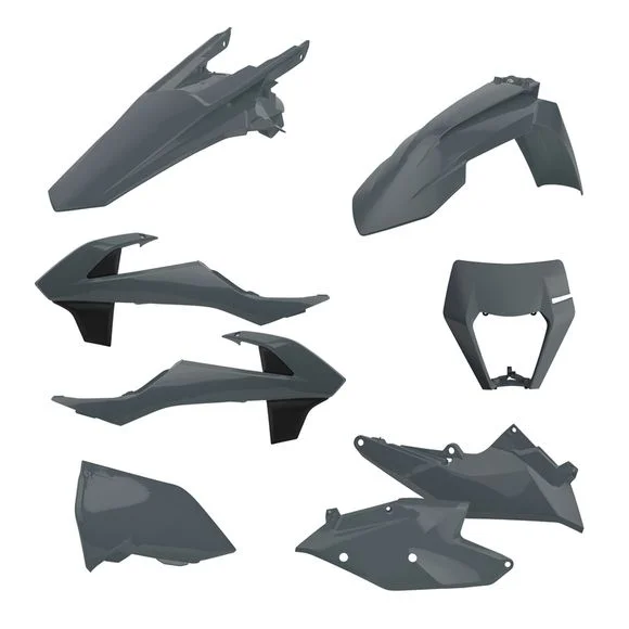 Kit plastiques Polisport Enduro gris nardo Ref : PLS00683A / 1086180007