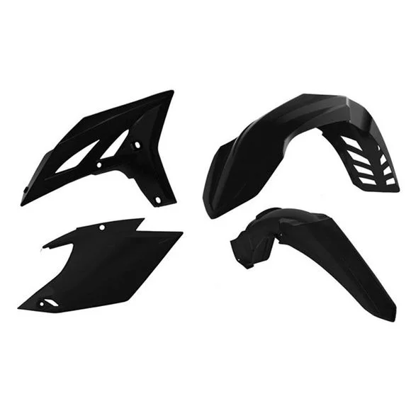 Kit plastiques R-tech 4 p noir – Noir Ref : RTH0374 / RKITWRFNR0404