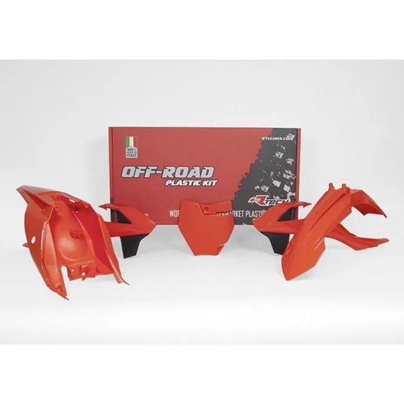Kit plastiques R-tech 4 p orange – OrangeKTM 65 65 SX – 2016 – 2024Ref : RTH0247 / RKITKTMAR0500