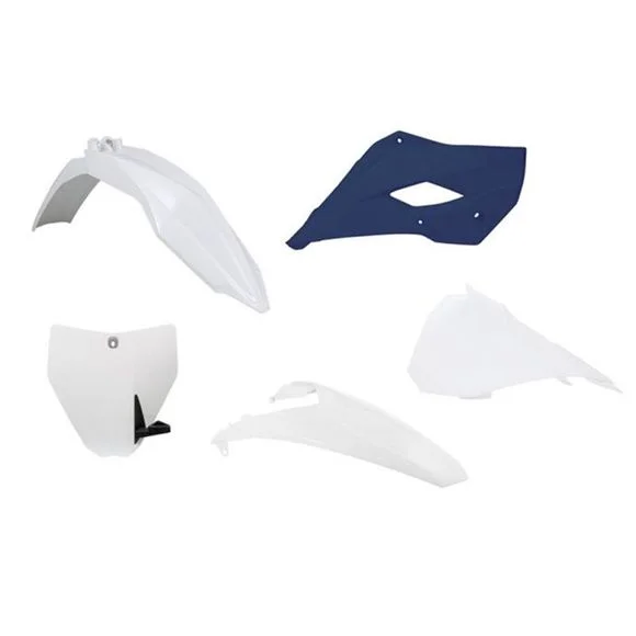 Kit plastiques R-tech 5 p blanc-HSQ bleu – Bleu Ref : RTH0232 / RKITHSQOEM519