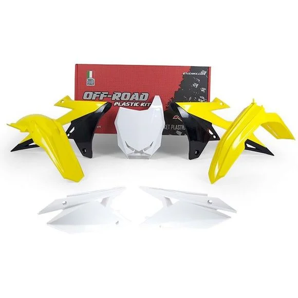 Kit plastiques R-tech 5 p Couleur d’origine – Jaune Ref : RTH0370 / RKITRMZOEM518