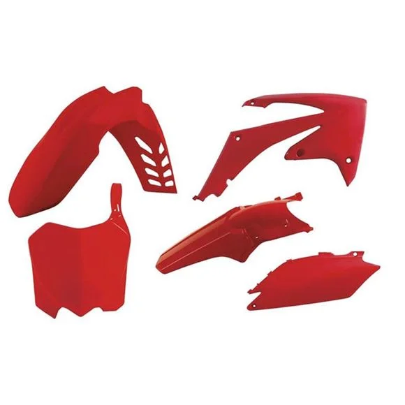 Kit plastiques R-tech 5 p CRF rouge – Rouge Ref : RTH0171 / RKITCRFRS0516