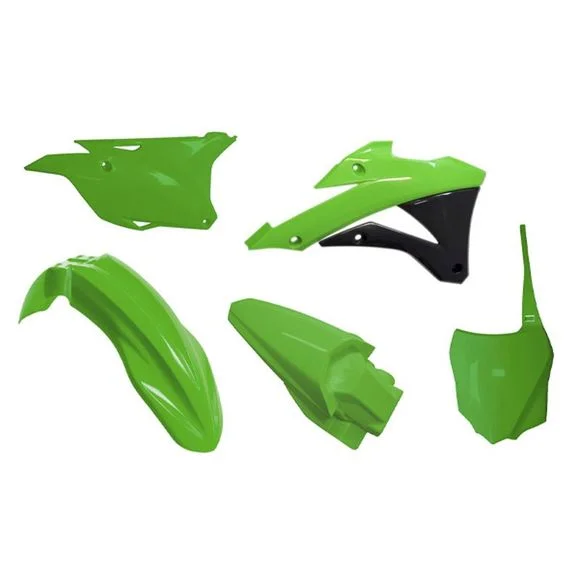 Kit plastiques R-tech 5 p vert-noir – Vert / Noir Ref : RTH0333 / RKITKX0VE0598