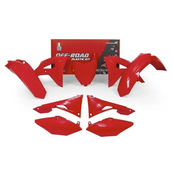 Kit plastiques R-tech 6 p CRF rouge – RougeHONDA 450 CRF 450 RX ENDURO (PE07) – 2017 – 2018Ref : RTH0179 / RKITCRFRS0600