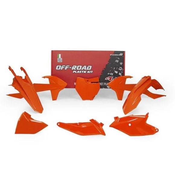 Kit plastiques R-tech 6 p orange fluo – Orange Ref : RTH0238 / RKITKTMAN0185