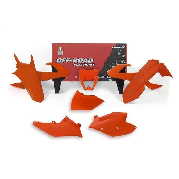Kit plastiques R-tech 6 p orange fluo – Orange Ref : RTH0242 / RKITKTMAN0517