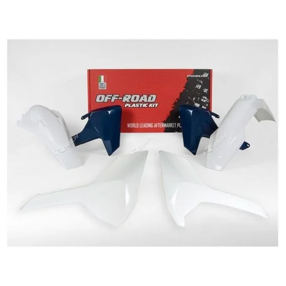 Kit plastiques R-tech Husqvarna Origine – Blanc Ref : RTH0226 / RKITHSQOEM417