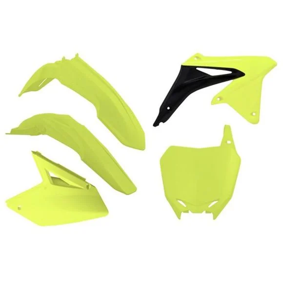 Kit plastiques R-tech Suzuki Jaune Fluo – JauneSUZUKI 450 RM-Z 450 – 2008 – 2017Ref : RTH0360 / RKITRMZGF0508