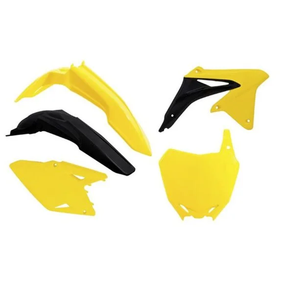 Kit plastiques R-tech Suzuki Origine – JauneSUZUKI 450 RM-Z 450 – 2008 – 2017Ref : RTH0368 / RKITRMZOEM508