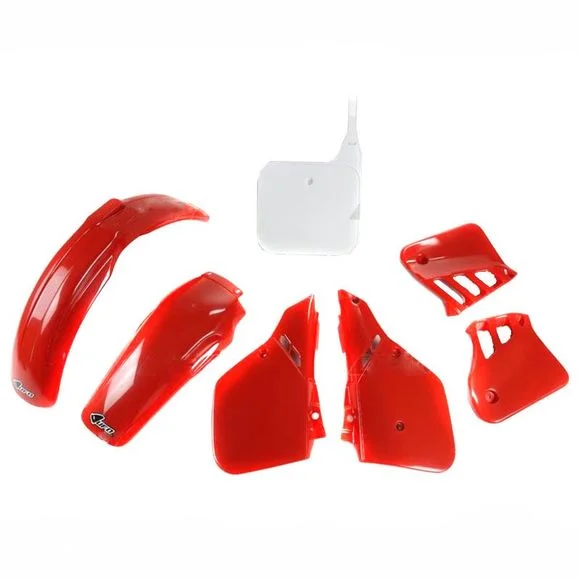 Kit plastiques Ufo VINTAGE ORIGINE 90HONDA 500 CR 500 R (PE02) – 1989 – 1990Ref : 78695099 / 1055767
