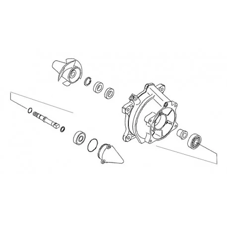Kit reparation de turbine WSM Kawasaki 1100 Ultra 130
