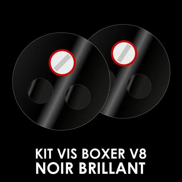 Kit Visserie Casque ROOF BOXER V8 – Noir Ref : RO0205