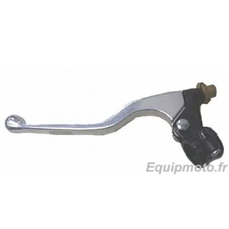 Levier long + cocotte d’embrayage BIHR aluminium coule poli/noir universel