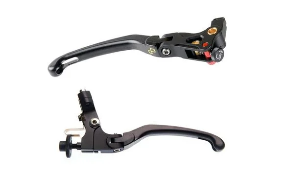 Leviers de frein et d’embrayage LighTech repliables/réglables magnésium Ref : LIG00064A / 1071318