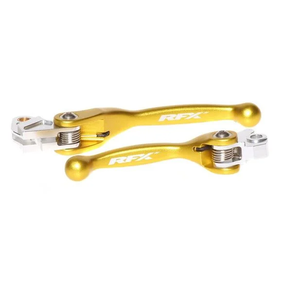 Leviers de frein et d’embrayage RFX REPLIABLES – Jaune Ref : RFX0126