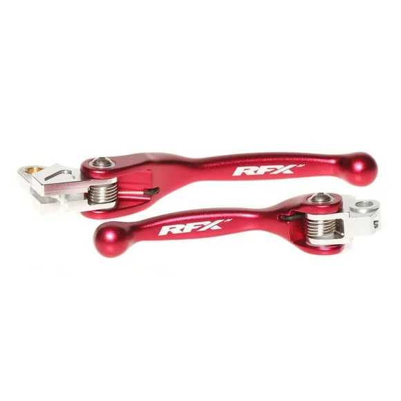 Leviers de frein et d’embrayage RFX REPLIABLES – Rouge Ref : RFX0139