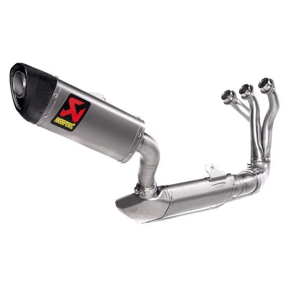 Ligne Complète Akrapovic Racing titane Embout carbone – Gris Ref : SA0038 / 18114619