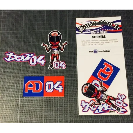 Lot de 6 autocollants Dovizioso