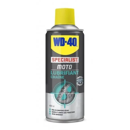Lubrifiant chaine WD 40 Specialist Moto conditions seches – Spray 400 ml