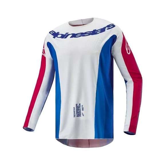 Maillot cross Alpinestars TECHSTAR – PNEUMA 2025 – Bleu / Rouge Ref : AP3195