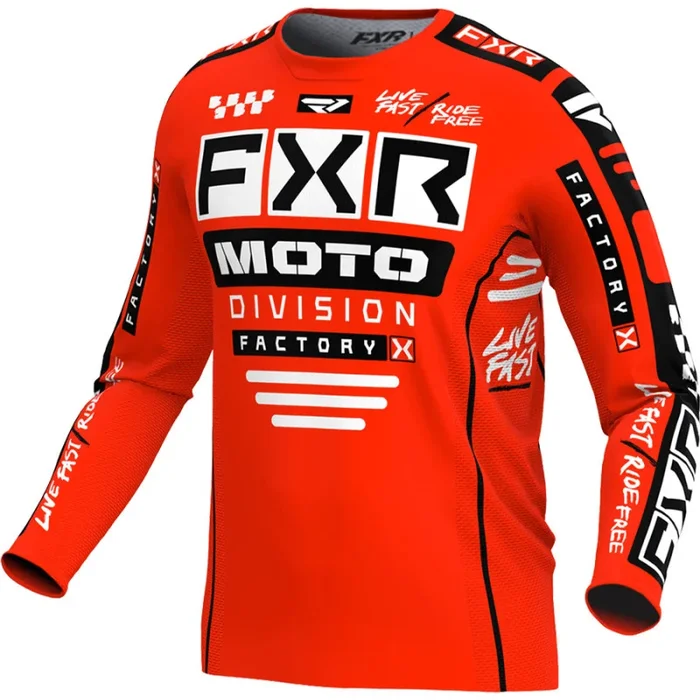 Maillot Cross Enfant FXR PODIUM 2024 Rouge Noir
