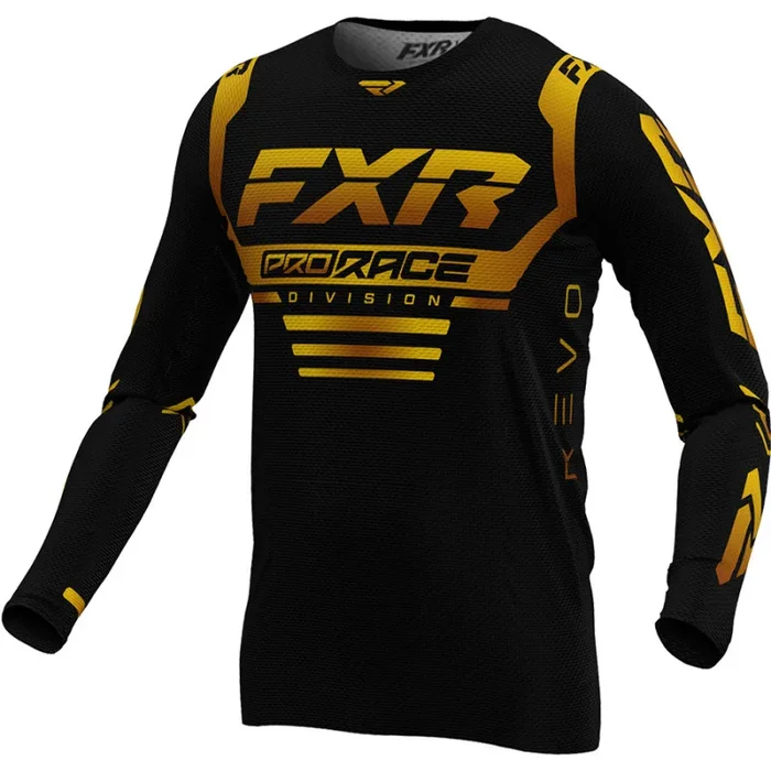 Maillot Cross Enfant FXR REVO 2024 Noir Or