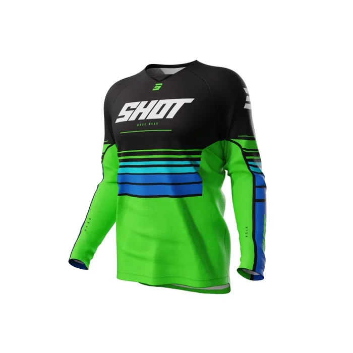 Maillot Cross Enfant SHOT DRAW PEAK Vert