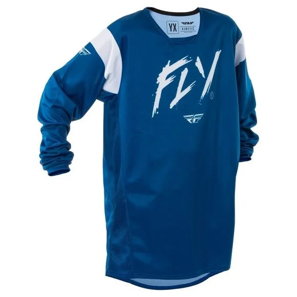 Maillot cross Fly KINETIC – STOKE – ENFANT – Bleu Ref : FL1625