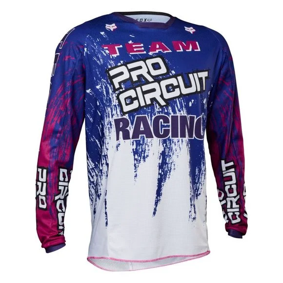 Maillot cross Fox 180 PRO CIRCUIT 2023 – Bleu / Blanc Ref : FX4064