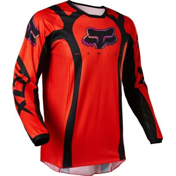 Maillot cross Fox 180 VENZ – FLUO RED 2023 – Rouge / Noir Ref : FX3684