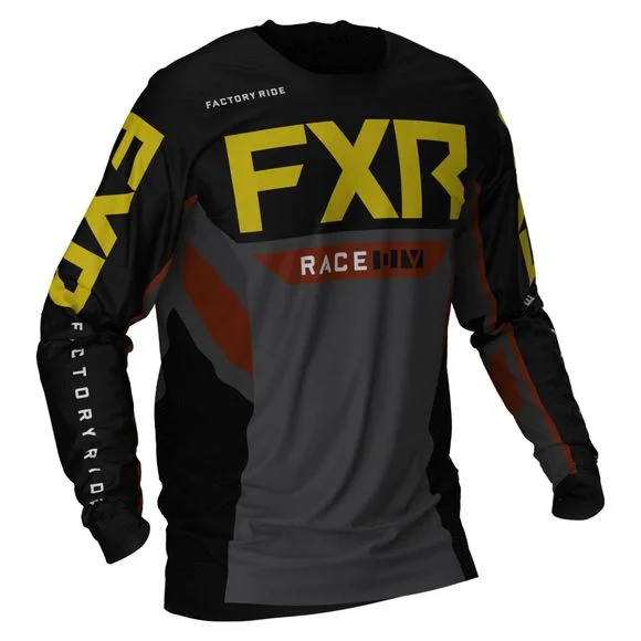 Maillot cross FXR PODIUM BLACK/CHAR/RUST/GOLD 2021 – Noir / Gris Ref : FXR0044