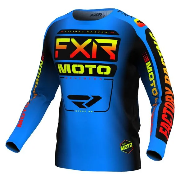 Maillot cross FXR YOUTH CLUTCH 24 – Bleu Ref : FXR0483