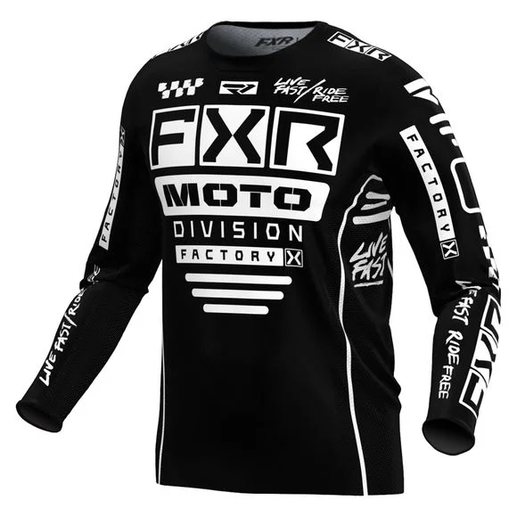 Maillot cross FXR YOUTH PODIUM 24 – Noir / Blanc Ref : FXR0474