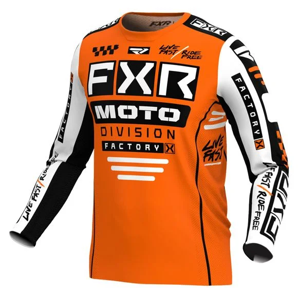Maillot cross FXR YOUTH PODIUM 24 – Orange / Blanc Ref : FXR0477