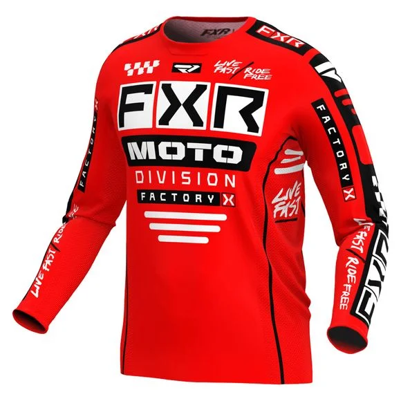 Maillot cross FXR YOUTH PODIUM 24 – Rouge / Noir Ref : FXR0478