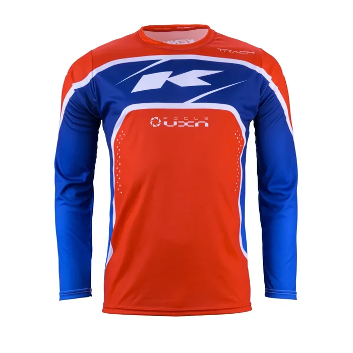 Maillot Cross KENNY TRACK FOCUS Bleu Blanc Rouge