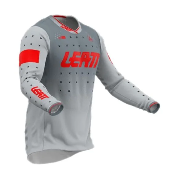 Maillot cross Leatt 4.5 LITE 2024 – Gris / Rouge Ref : LB0744