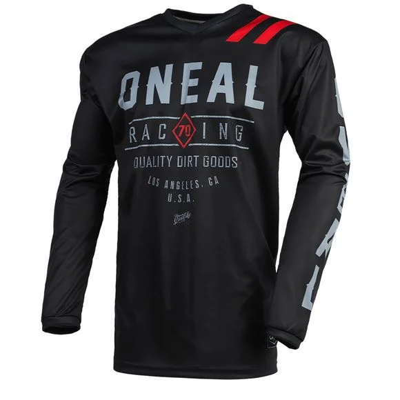 Maillot cross O’Neal DIRT – BLACK GRAY 2023 – Noir / Gris Ref : OL1573