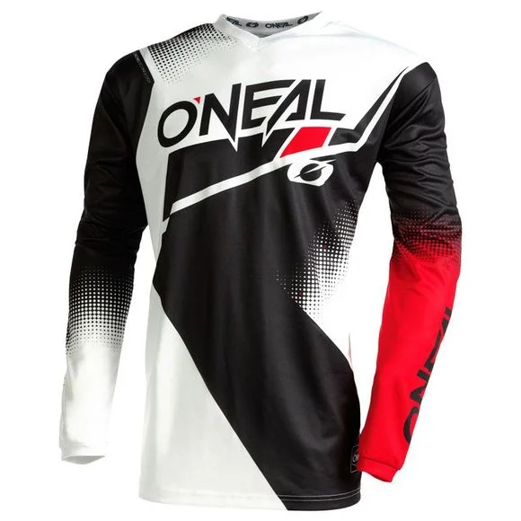 Maillot cross O’Neal ELEMENT – RACEWEAR V.22 – BLACK WHITE RED 2023 – Noir / Rouge Ref : OL1750