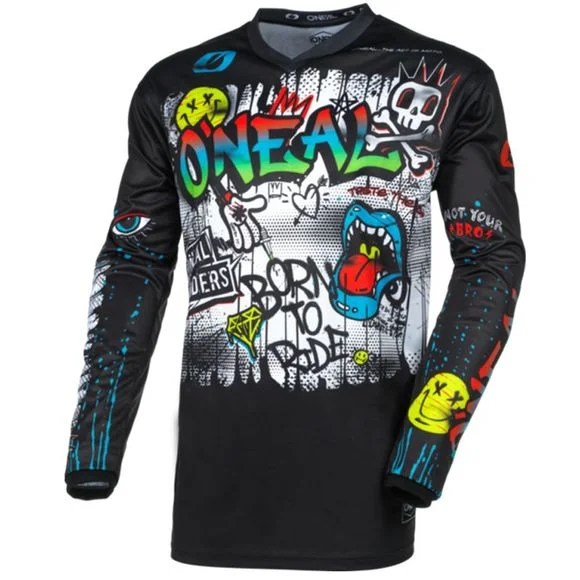 Maillot cross O’Neal ELEMENT YOUTH – RANCID V24 – Noir / Blanc Ref : OL1972