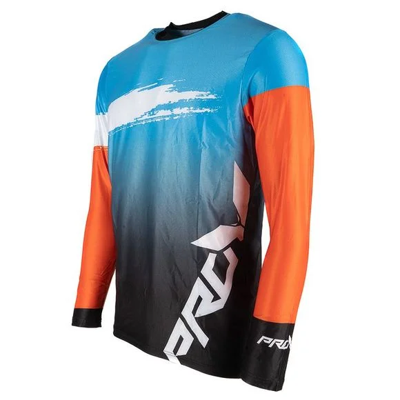 Maillot cross Prov MARTIAN 2025 – Bleu / Orange Ref : POV0082
