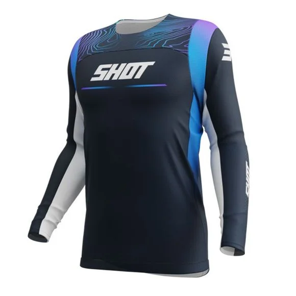 Maillot cross Shot CONTACT – APEX – ENFANT – Bleu Ref : SO2680