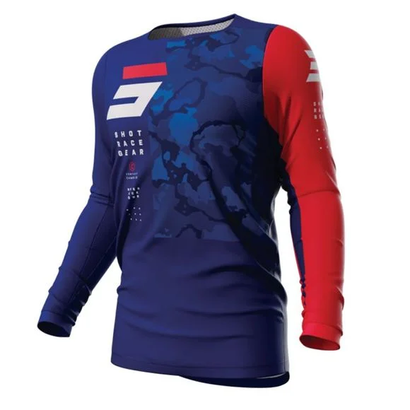 Maillot cross Shot CONTACT – CAMO 2.0 2023 – Bleu Ref : SO2379